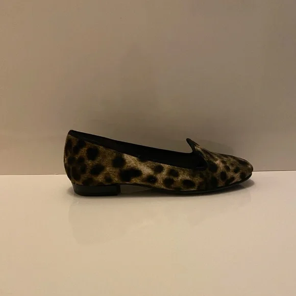 Leopard Print pony hair loafers with - Picture 6 of 11